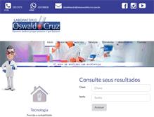 Tablet Screenshot of labooswaldocruz.com.br